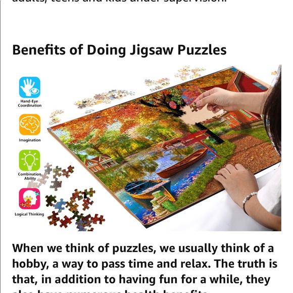 Autumn village 1000 piece jigsaw puzzle - Picture 4 of 6